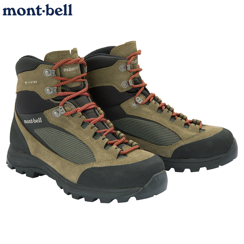 日本montbell登山鞋靴男款防水
