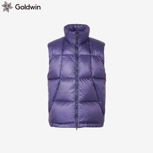 日本代购Goldwin24年新款羽绒马甲背心男士冬季户外防水保暖外套