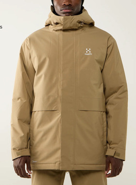 日本代购Haglofs火柴棍派克大衣长款保暖Salix Proof Mimic 外套