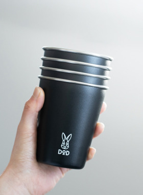 日本代购DOD兔子胡萝卜户外露营日常4只便携水杯不锈钢杯子2026新