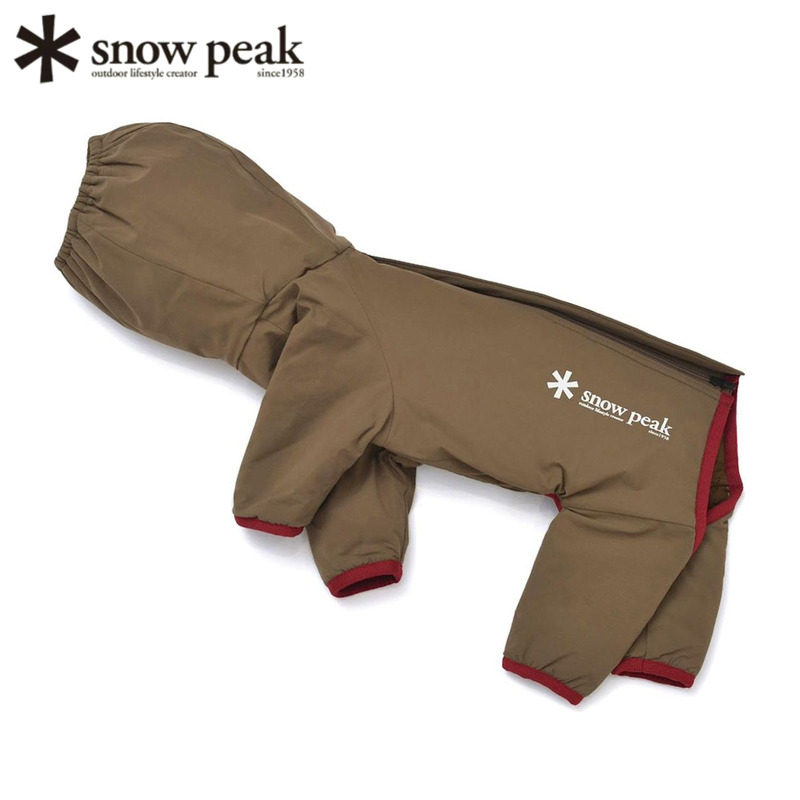 日本snowpeak雪峰狗狗冬季连体衣防水保暖户外日常LOGO宠物服2025