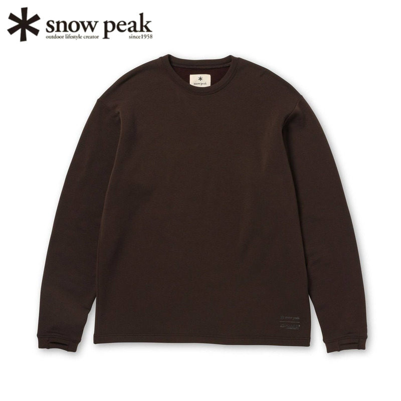 日本snowpeak雪峰抓绒保暖卫衣