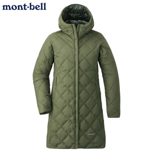 日本代购montbell轻量保暖长款羽绒服女士UL800蓬GTX户外便携外套