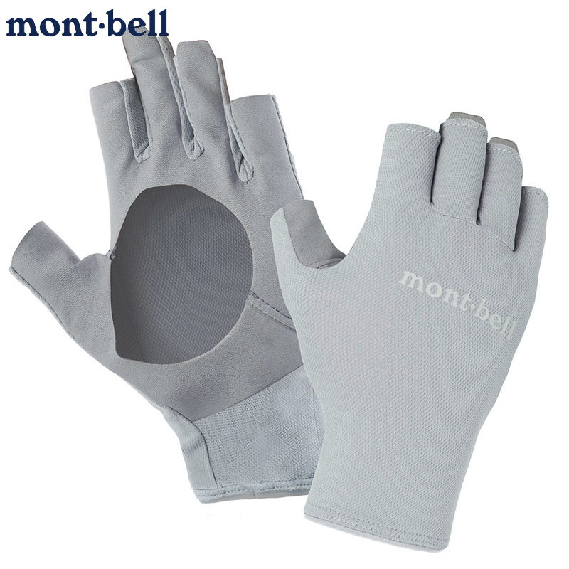 montbell露掌无指手套户外凉爽
