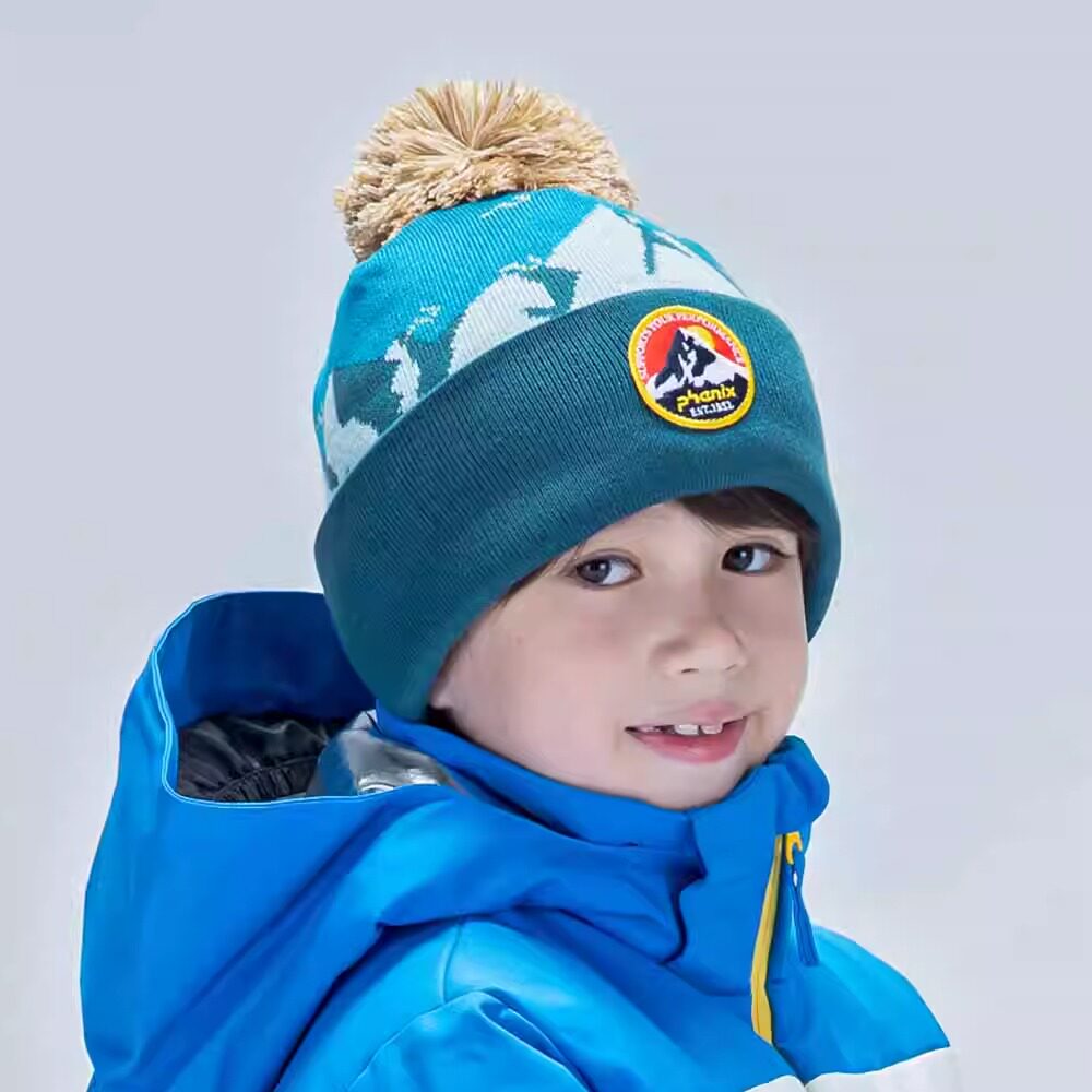 日本代购phenix菲尼克斯特价儿童针织帽冬季户外滑雪保暖登山防寒