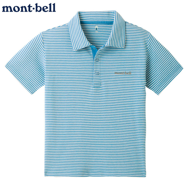 montbell儿童短袖polo衫防晒