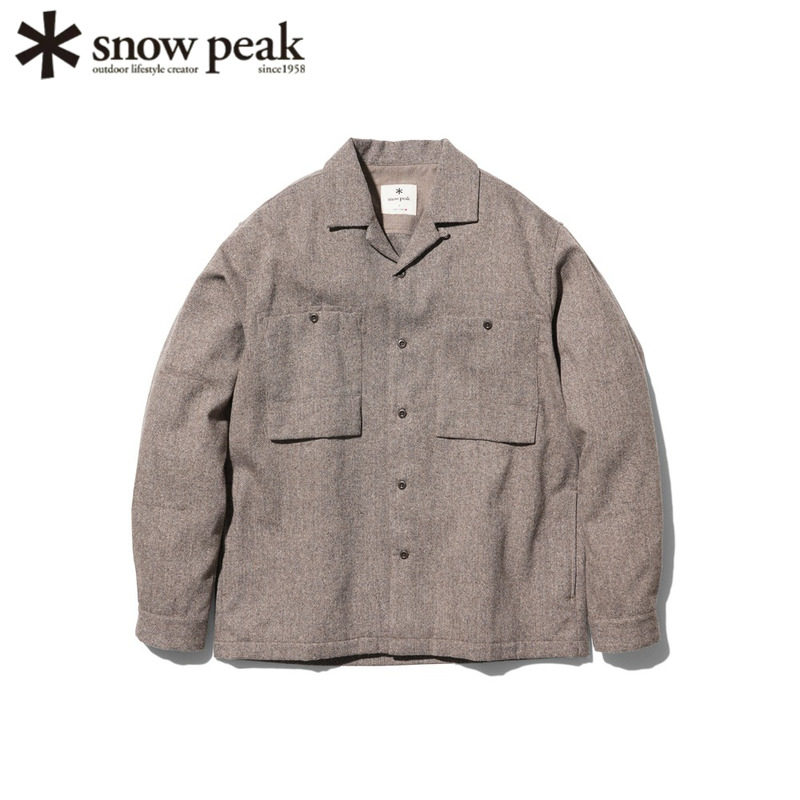 日本SnowPeak雪峰户外羊毛衬衫