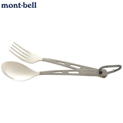 日本mont·bell登山野餐钛勺子叉