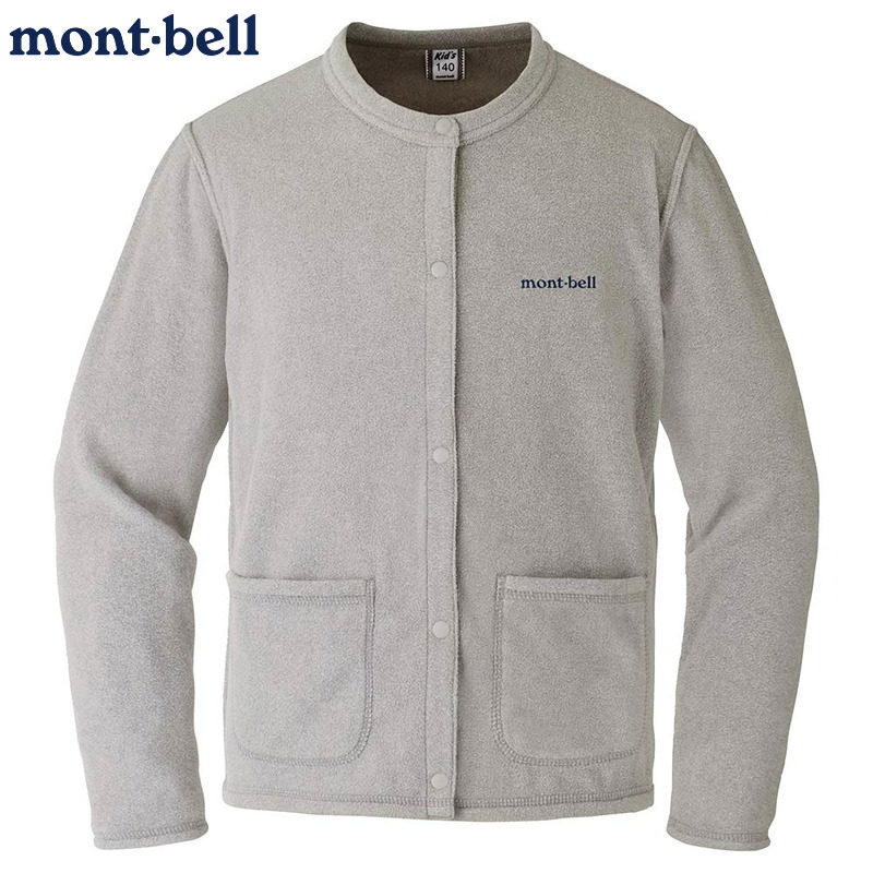 montbell拉绒保暖儿童开衫外套