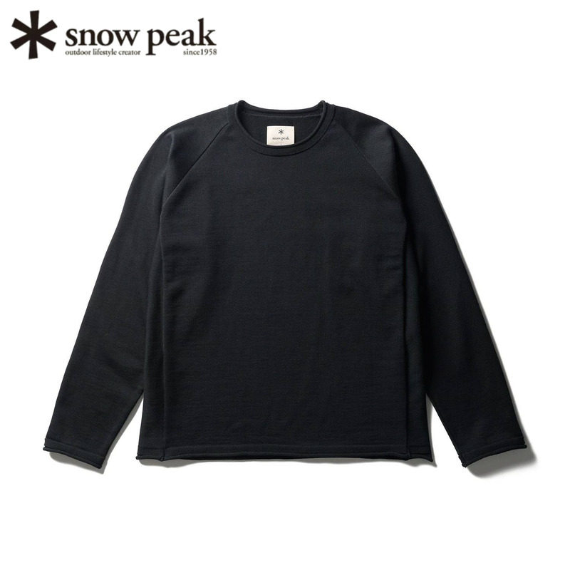 日本snowpeak雪峰圆领长袖卫衣