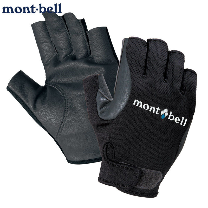 montbell男士/女士露指羊皮手套