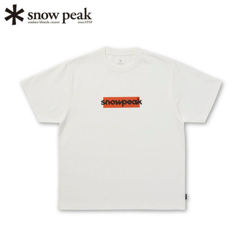 日本snowpeak雪峰短袖印花T恤夏