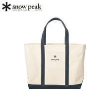 日本代购SnowPeak雪峰新款帆布包托特包经典大容量户外露营手提包