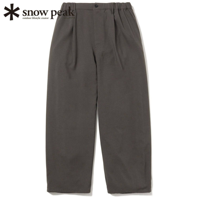 日本snowpeak雪峰宽松阔腿裤长裤