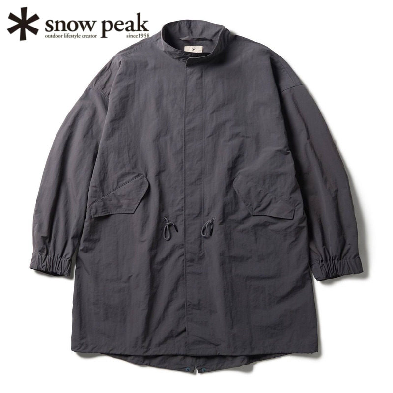 日本snowpeak雪峰中长款派克大衣