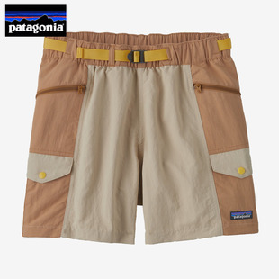 日本代购Patagonia巴塔哥尼亚女士短裤速干五分裤户外徒步裤夏季