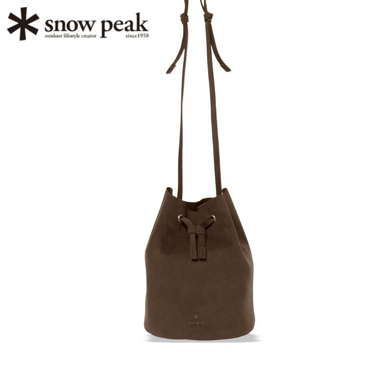 日本snowpeak雪峰麂皮抽绳包