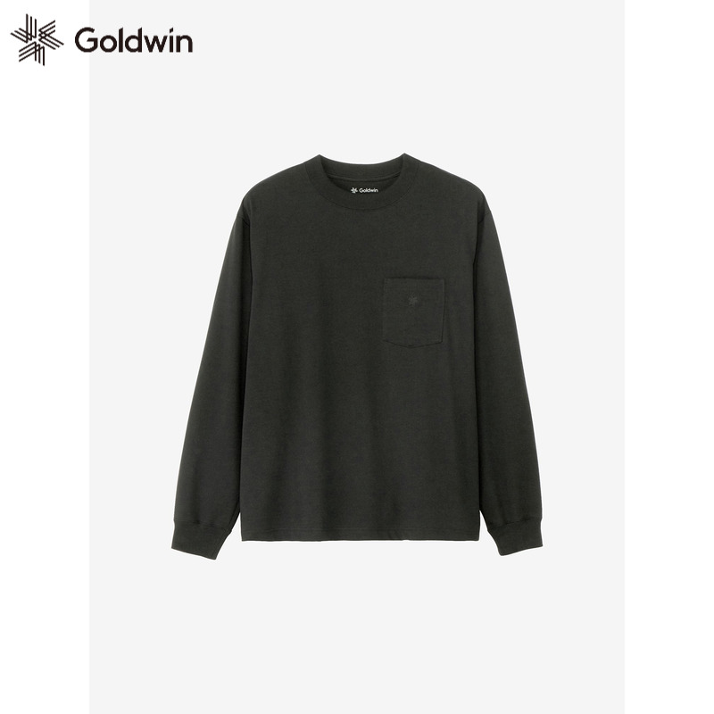 Goldwin新款纯棉长袖T恤户外休闲