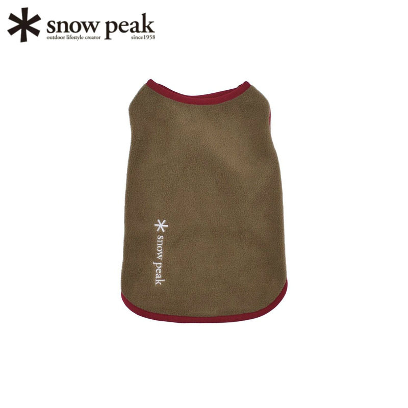 日本snowpeak雪峰狗狗抓绒背心衣