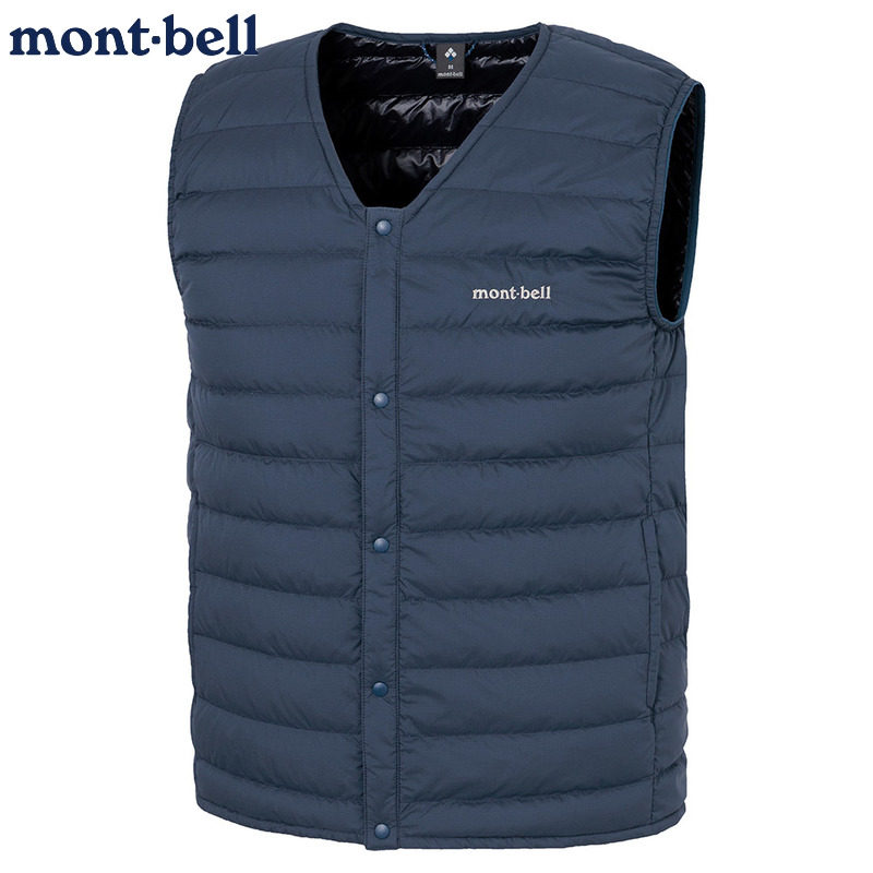 mont·bell男士V领羽绒马甲保暖