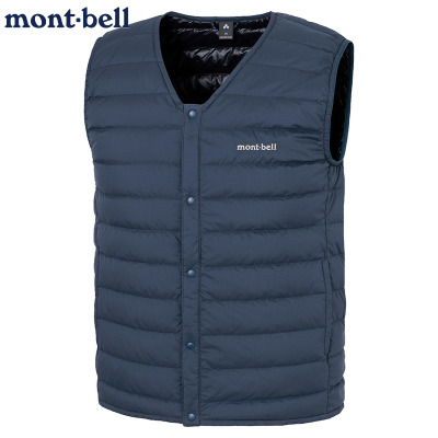 mont·bell男士V领羽绒马甲保暖