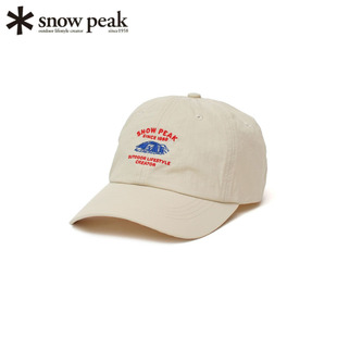 日本代购snowpeak雪峰遮阳鸭舌帽棒球帽子帐篷刺绣户外日常2025