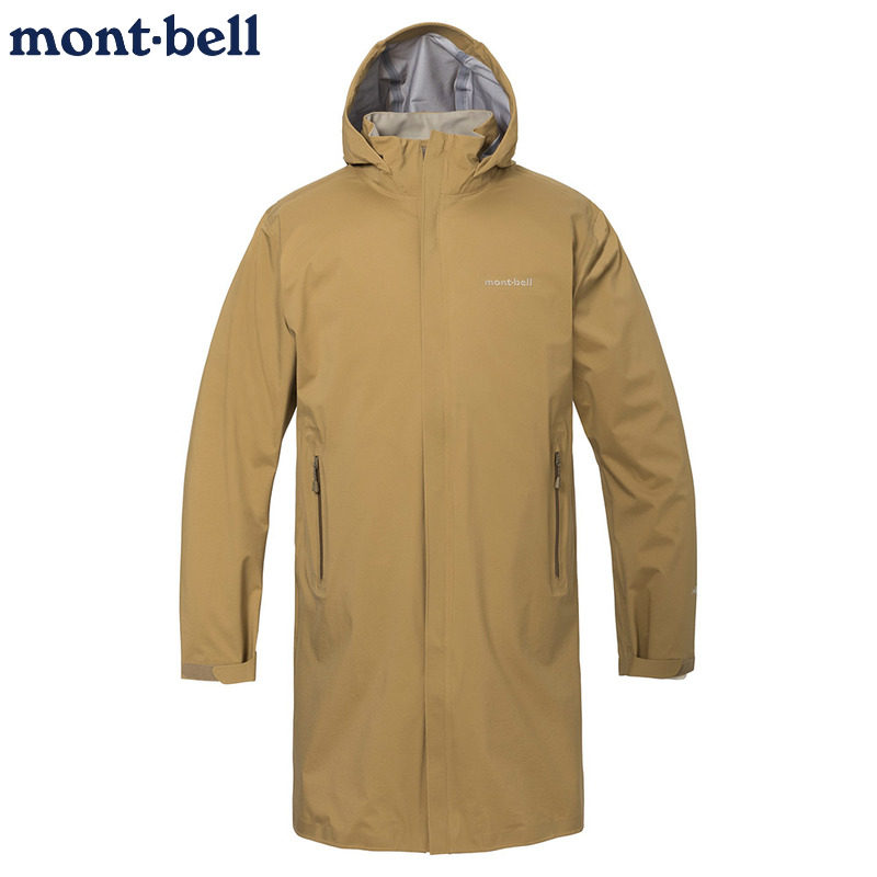 montbell男女士中长款雨衣冲锋衣