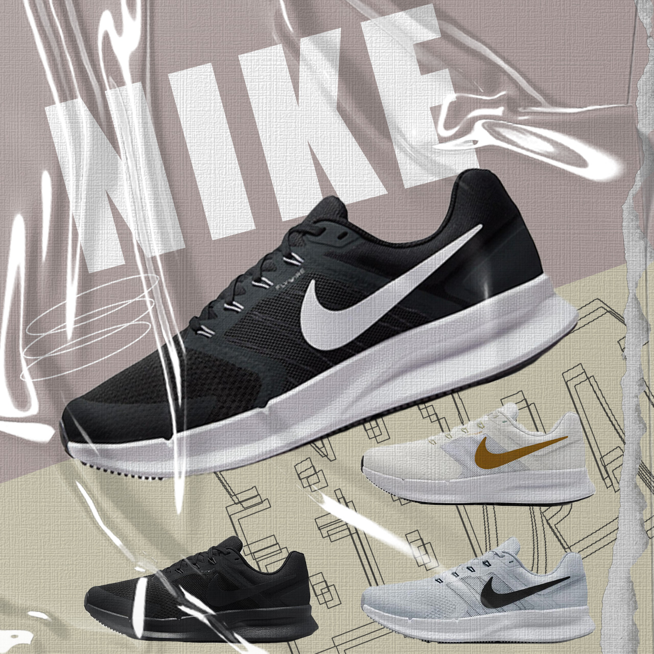 NikeRunSwift3跑步鞋