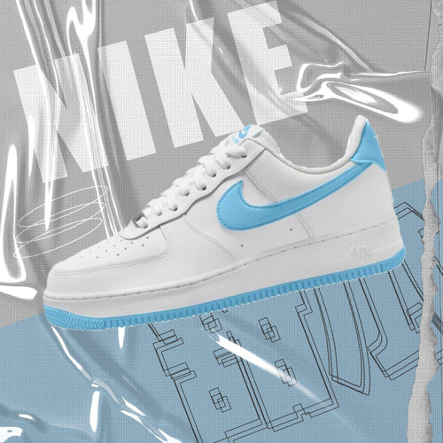 Nike大学蓝男款空军一号