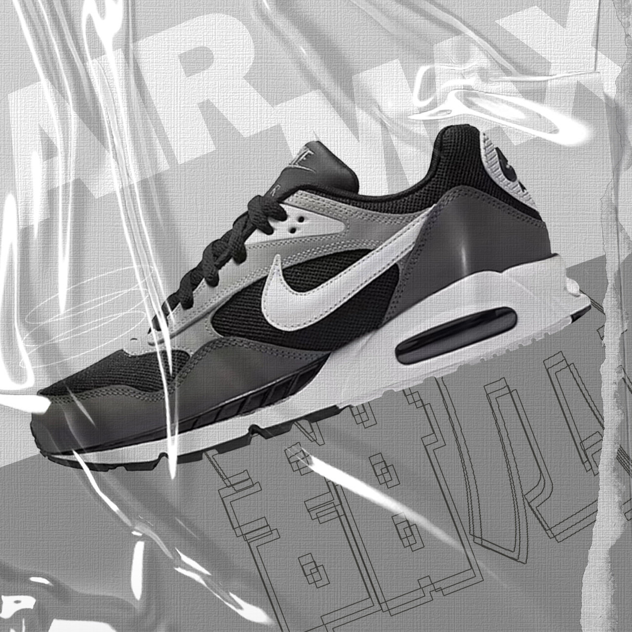 Nike耐克Air Max Correlate低帮运动鞋男款黑灰跑鞋511416-011