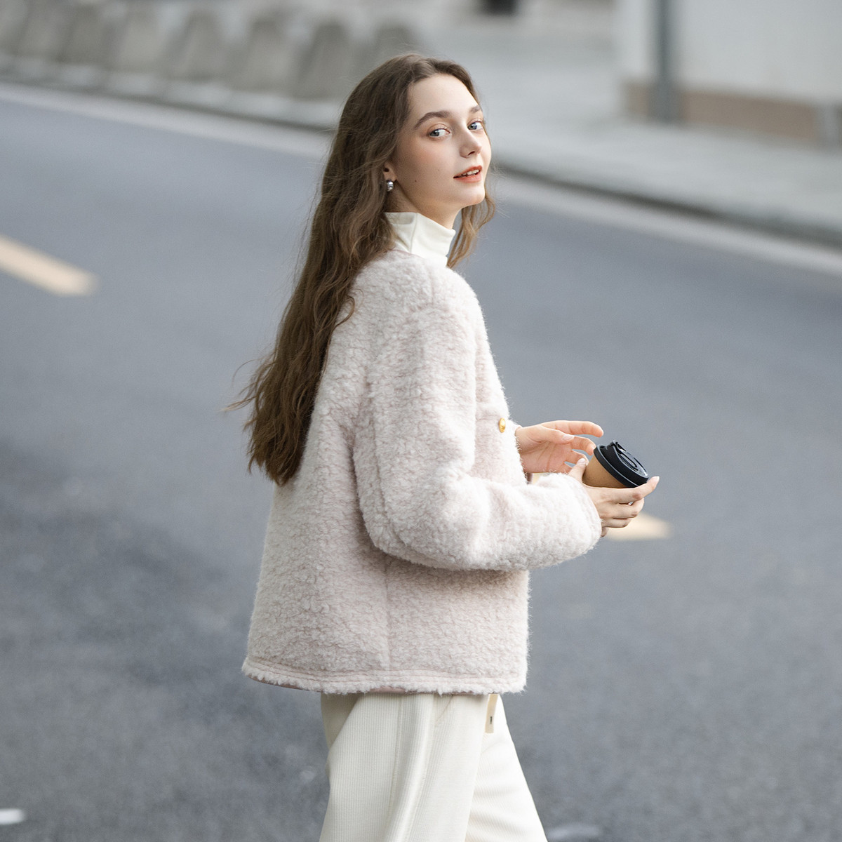 唐狮2026年秋冬小外套女洋气名媛风高级气质女羔毛小香风短款外套,女装/女士精品,短外套,淘宝优惠券,粉丝福利购,淘宝优惠卷