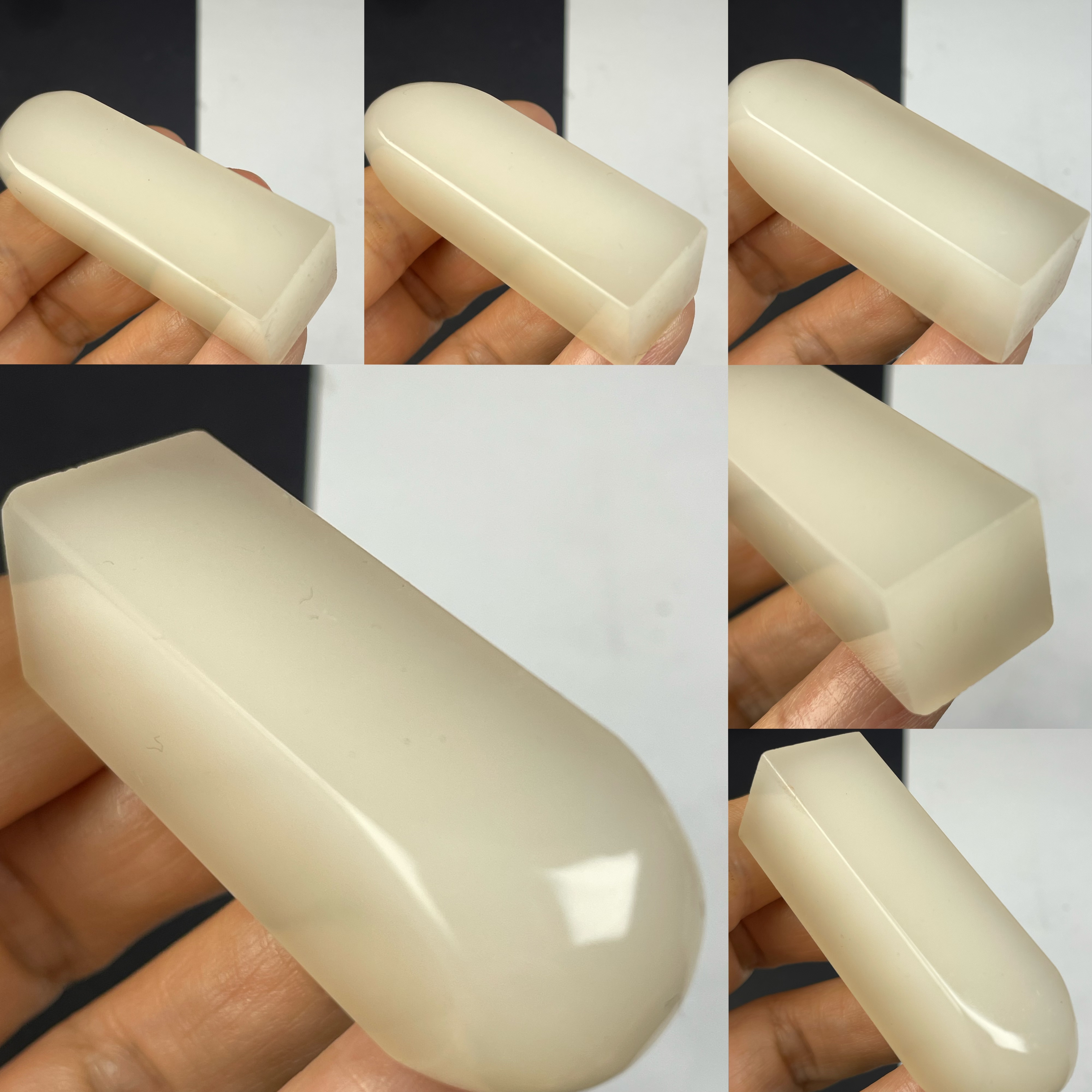 老挝石冻素章方章扁章天然手工篆刻印章石料书法闲章一图一拍