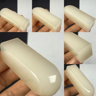 老挝石冻素章方章扁章天然手工篆刻印章石料书法闲章一图一拍