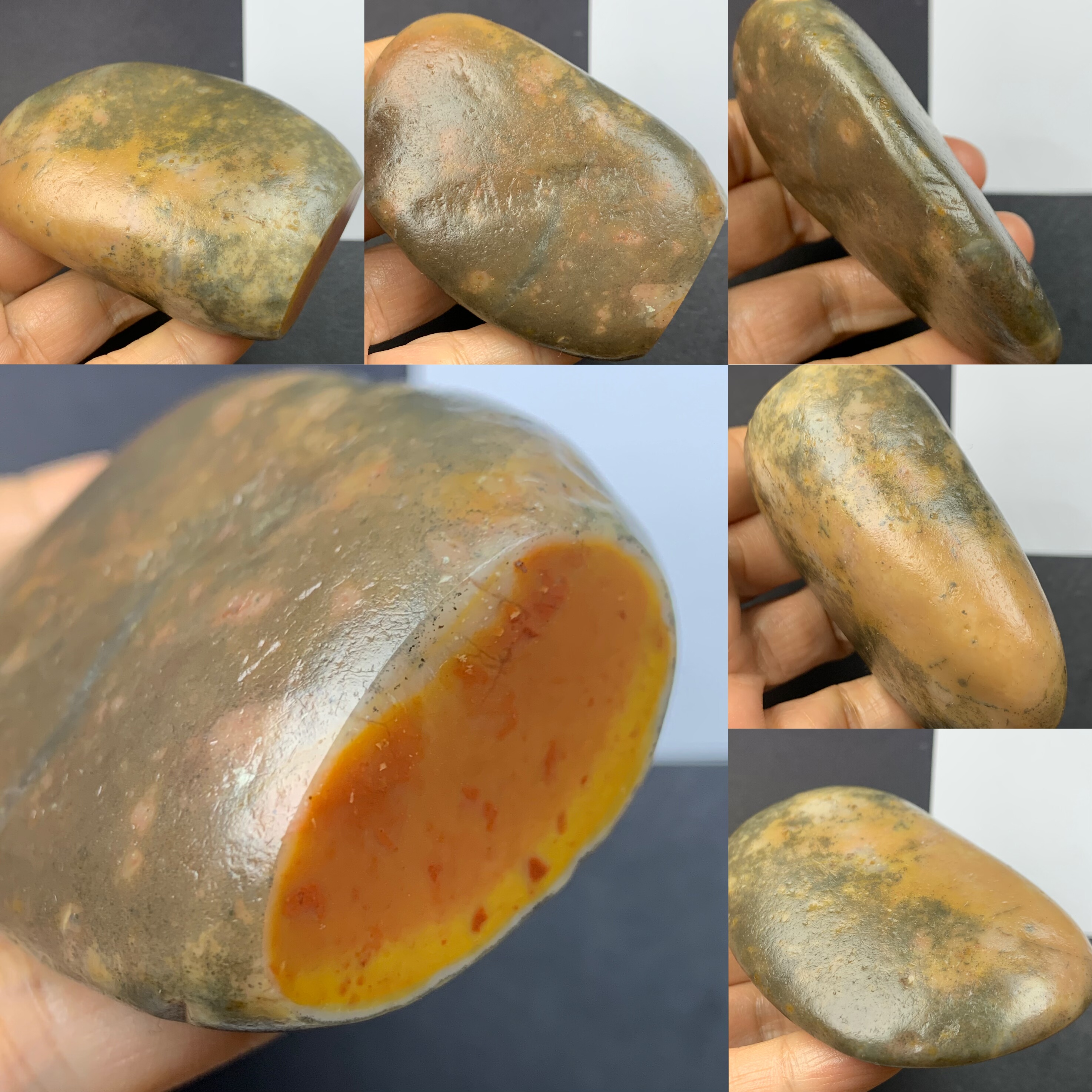 天然老挝田随行素章方章天然手工篆刻印章石料书法闲章一图一拍