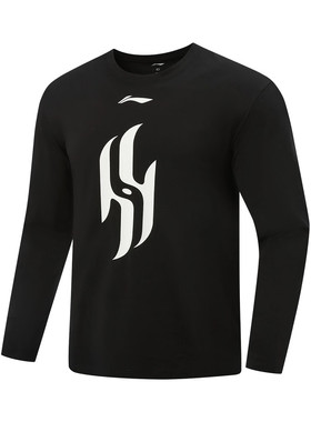 李宁长袖文化衫男t恤2025春秋篮球系列休闲运动上衣ATLV517