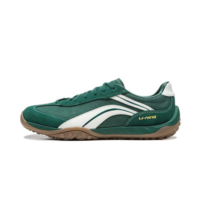 李宁女鞋心流休闲鞋2026春季新款复古德训薄底运动鞋AGCW002