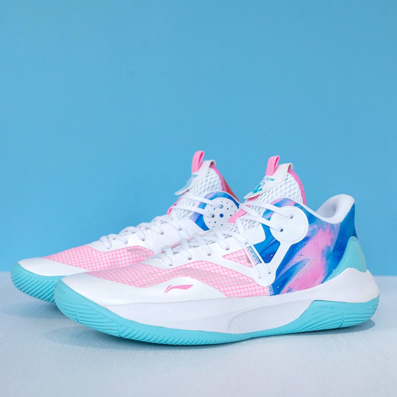 李宁篮球鞋2024春季音速9td男低帮冰激凌团队版实战比赛鞋abps023