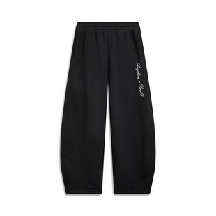 李宁运动裤女长裤2026新款宽松直筒针织长裤春秋卫裤AKLW178