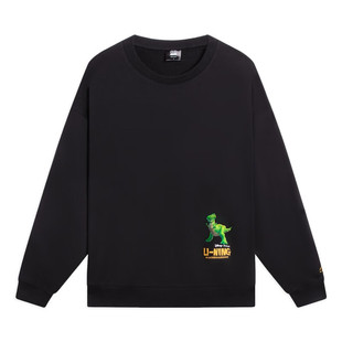 李宁X迪士尼玩具总动员系列男女同款休闲宽松套头卫衣AWDS971