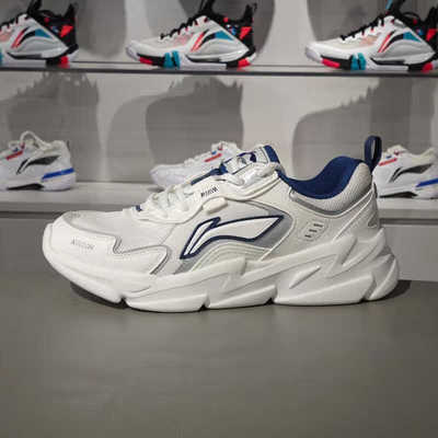 李宁休闲鞋男2025秋新款网面透气经典运动休闲男鞋AGCU565