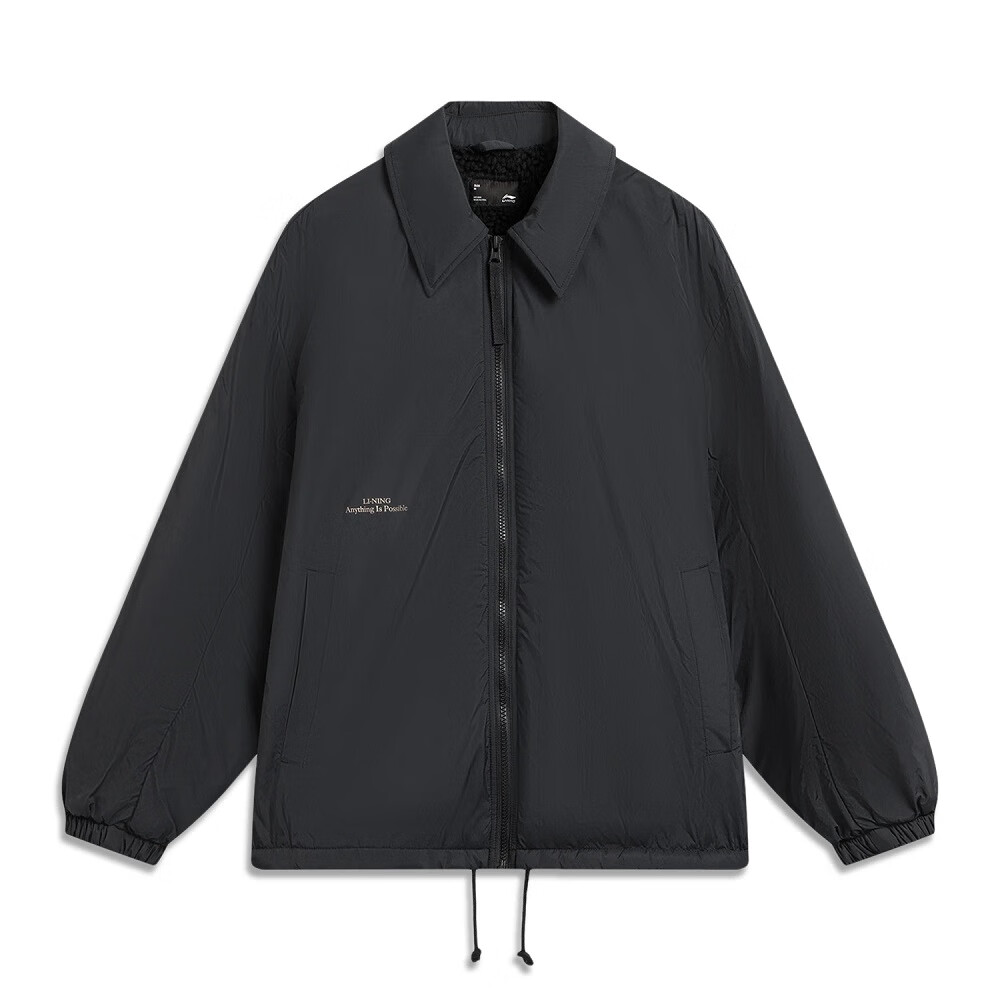 李宁夹克男外套2025秋季加绒保暖防泼水宽松休闲运动服AJDV335