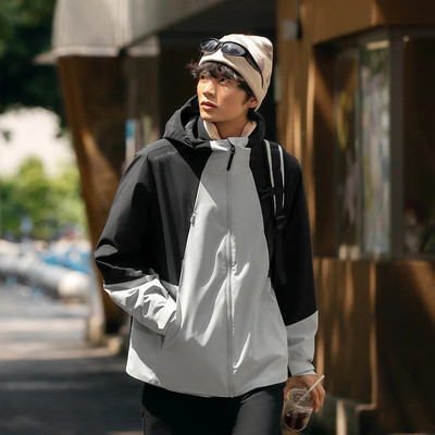 李宁运动风衣外套男25冬季加绒保暖CF溯珑壳三合一夹克AWBV089