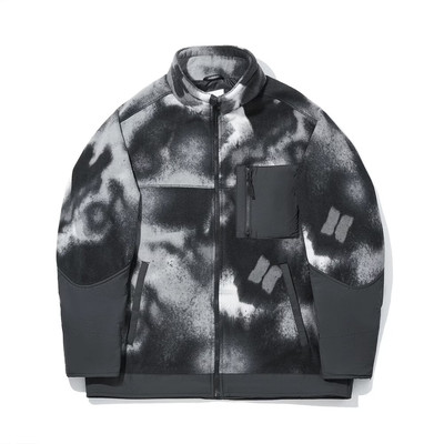 李宁夹克外套男装秋冬宽松摇粒绒上衣保暖宽松运动服AMDW045