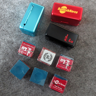 【原装正品】韩国名品 枪粉巧克粉跷课粉职业巧粉九球杆擦粉