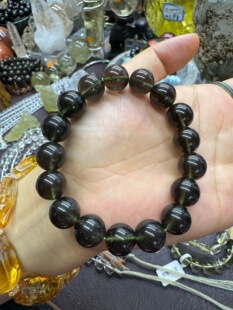 大漏。天狼星冰体陨石手链12mm