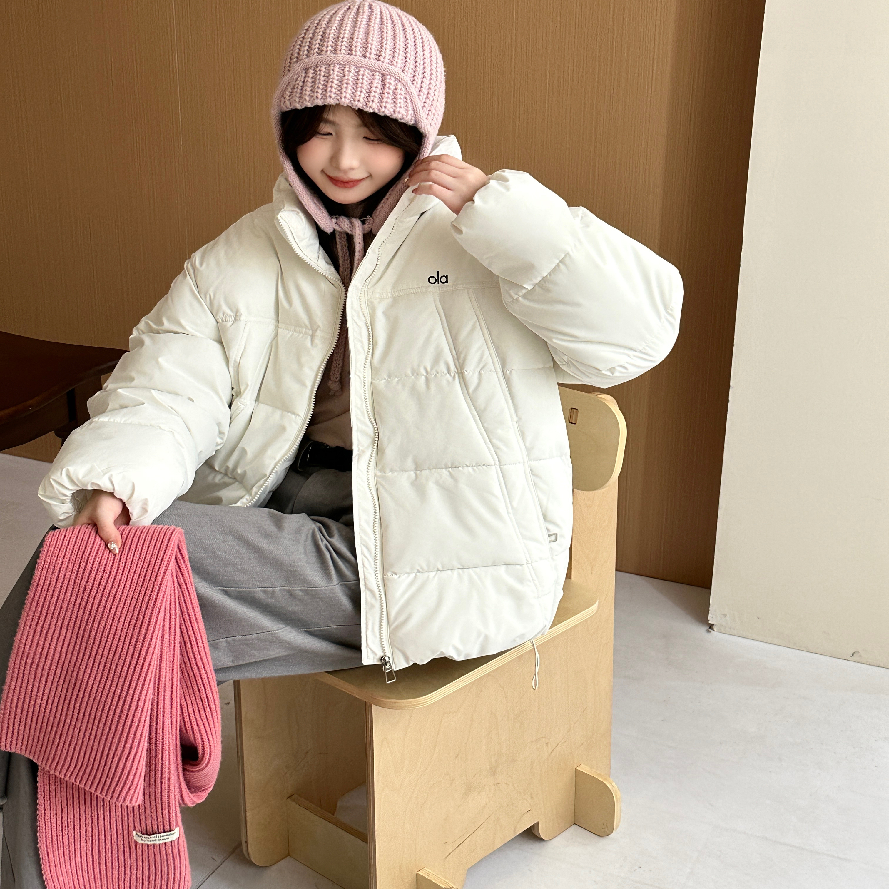 时尚洋气短款排骨羽绒棉服女2025冬新款高级感小个子保暖外套