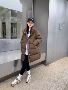 2023冬季新款爆款羽绒服女中长款小个子时尚立领加厚白鸭绒外套潮