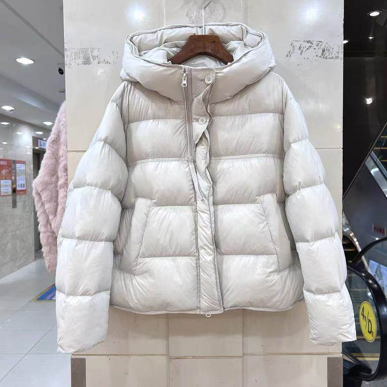 90白鸭绒常规连帽羽绒服锦纶保暖