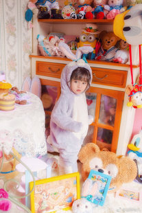 史黛拉芭蕾兔 达菲熊 lou Stella 儿童秋冬保暖连体衣 新朋友