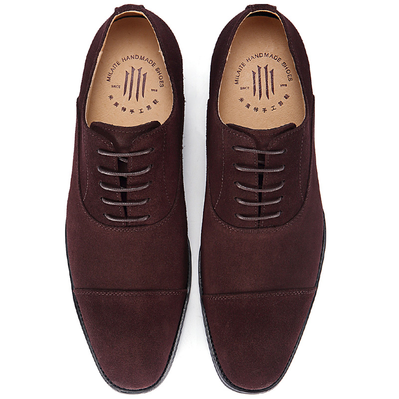 英伦反绒牛皮小码6cm8休闲男鞋